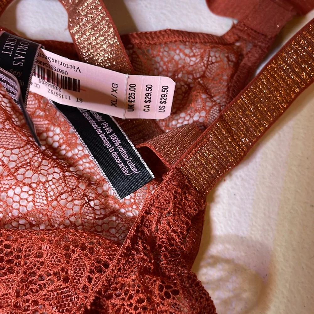 Victoria’s Secret Panties NEW Gorgeous Rust Color VS Lace Very Sexy Panty ♥️ - Picture 9 of 12